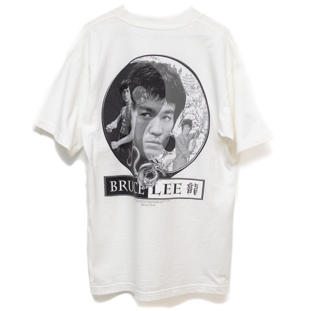 Vintage Bruce Lee Graphic T-Shirt – Alstyle – Dragon‎ Yin-Yang Print – Size L